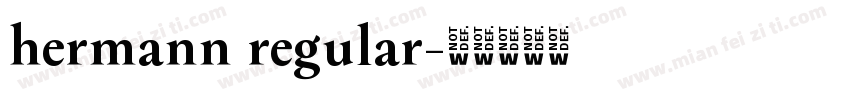 hermann regular字体转换